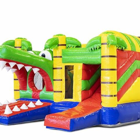 Multiplay springkussen met krokodillen thema te koop voor kinderen