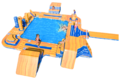 Waterplay opblaasbare objecten en banen voor in het water kopen