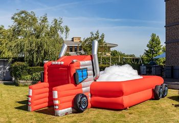Inflatable schuim bubble park in thema truck kopen voor kinderen