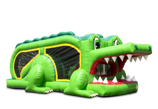 Kup mini wybieg krokodyl 8m dmuchany tor przeszkód dla dzieci. Zamów nadmuchiwane tory przeszkód już teraz online w JB Dmuchańce Polska