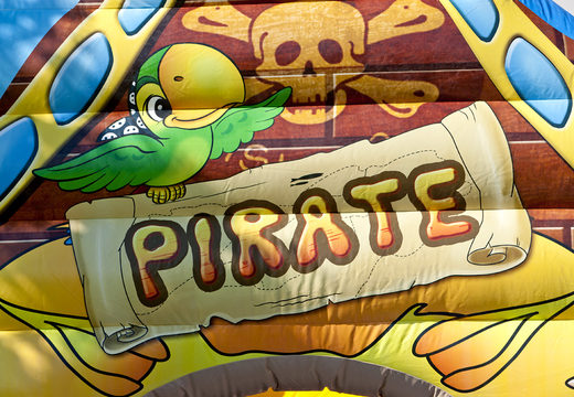 Multiplay Pirates World bardzo szeroka zjeżdżalnia z przeszkodami 3D dla dzieci. Zamów nadmuchiwane zjeżdżalnie już teraz online w JB Dmuchańce Polska