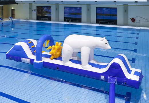 Kup nadmuchiwany basen z motywem niedźwiedzia polarnego z zabawnymi obiektami 3D dla młodych i starszych. Zamów nadmuchiwane atrakcje wodne już teraz online w JB Dmuchańce Polska