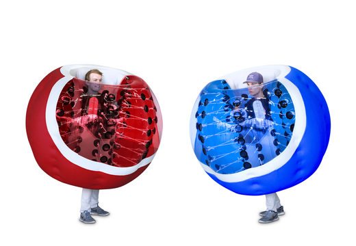 Kup dorosłe, niebiesko-czerwone dmuchane piłki dla dorosłych. Zamów nadmuchiwane kule odbojowe już teraz online w JB Dmuchańce Polska