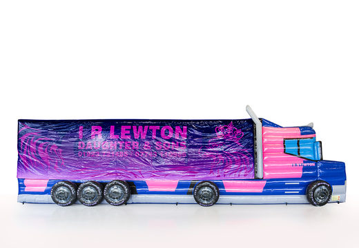 Zamów niestandardowy nadmuchiwany tor przeszkód IR Lewton w motywie ciężarówki, zarówno wewnątrz, jak i na zewnątrz. Kup nadmuchiwane tory przeszkód online już teraz w JB Dmuchańce Polska