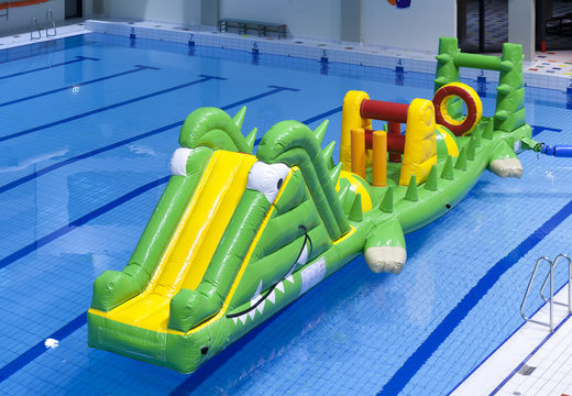 Zamów 12-metrowy nadmuchiwany krokodyl na basenie z trudnymi przeszkodami dla małych i dużych. Kup nadmuchiwane tory przeszkód online już teraz w JB Dmuchańce Polska