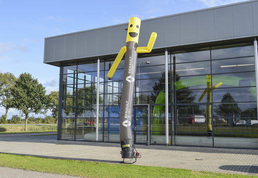 Spersonalizowany skydancer Renault wykonany na zamówienie w JB Dmuchańce Polska; specjalista od nadmuchiwanych spersonalizowany skytubes