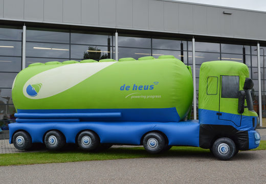 Sprzedam nadmuchiwaną ciężarówkę De Heus. Zamów teraz nadmuchiwane materiały promocyjne online w JB Dmuchańce Polska