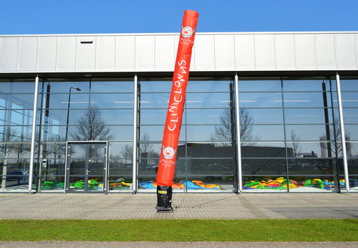 Kup spersonalizowany skytube CliniClowns z logo w JB Dmuchańce Polska; specjalista od nadmuchiwanych spersonalizowany skytubes