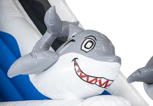 Zdobądź nadmuchiwaną zjeżdżalnię z rekinami z obiektami 3D online dla dzieci. Zamów nadmuchiwane zjeżdżalnie już teraz w JB Dmuchańce Polska
