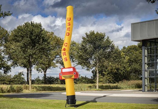 Kup 6m airdancers 3d samochód w kolorze żółtym online w JB Dmuchańce Polska; specjalista od nadmuchiwanych przedmiotów, takich jak skydancers i skytubes