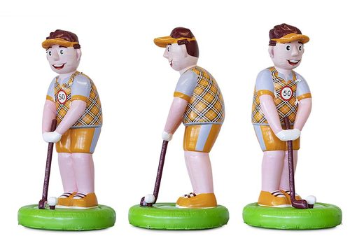 Zamówienie na powiększenie dmuchanego produktu Abraham Golfer. Kup nadmuchiwane obiekty 3D teraz online w JB Dmuchańce Polska