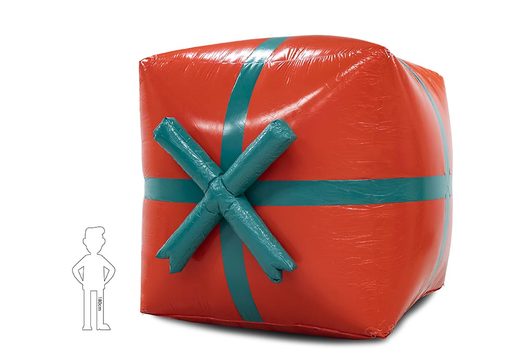 Do kupienia duży 5 metrowy dmuchany czerwony prezent z kokardą ozdoba świąteczna do ustawienia na zewnątrz. Zamów online z bezpośrednią dostawą wytrzymałe dmuchańce świąteczne od sprawdzonego producenta JB Dmuchance
