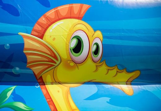 Kup nadmuchiwany otwarty dmuchany zamek JB Bubbles z piankowym dźwigiem w motywie Seaworld dla dzieci. Zamów dmuchane zamki do skakania w JB Dmuchańce Polska