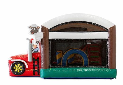 Kup dmuchany dmuchany zamek do zabawy w gospodarstwie rolnym ze zjeżdżalnią i obiektami 3D dla dzieci. Zamów dmuchane zamki online w JB Dmuchańce Polska