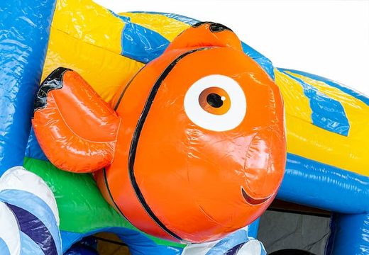 Kup nadmuchiwany, wielozadaniowy dmuchany zamek Seaworld ze zjeżdżalnią i obiektami 3D dla dzieci. Zamów dmuchane zamki online w JB Dmuchańce Polska