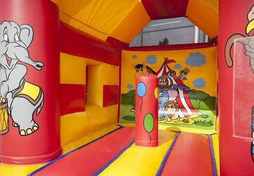 Nadmuchiwany dmuchany zamek w stylu midi circus z dachem na sprzedaż w JB Dmuchańce Polska online