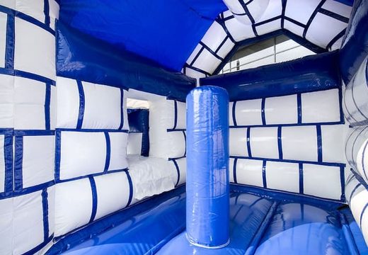Kup wielofunkcyjny dmuchany zamek midi z dachem dla dzieci do użytku komercyjnego w stylu zamkowym w JB Dmuchańce Polska