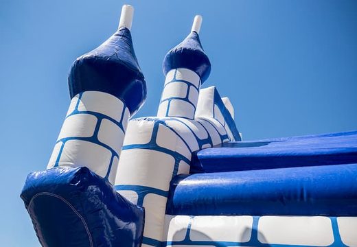 Kup standardowe dmuchany zamek w kolorze niebieskim dla dzieci. Zamów dmuchane zamki online w JB Dmuchańce Polska