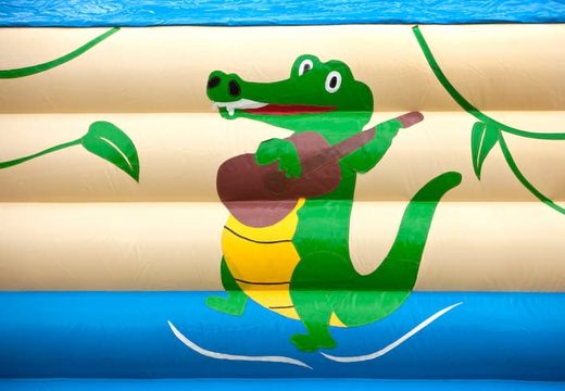 Krokodyl super dmuchany zamek z wesołymi animacjami dla dzieci. Kup dmuchany zamek online w JB Dmuchańce Polska