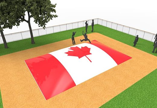 Kup nadmuchiwany motyw flagi Kanady dla dzieci. Zamów nadmuchiwane góry powietrzne już teraz online w JB Dmuchańce Polska