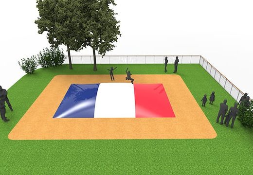Kup nadmuchiwaną flagę francuską dla dzieci. Zamów nadmuchiwane góry powietrzne już teraz online w JB Dmuchańce Polska