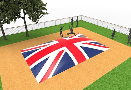 Kup nadmuchiwaną górę powietrzną w motywie flagi Wielkiej Brytanii. Zamów nadmuchiwane góry powietrzne już teraz online w JB Dmuchańce Polska