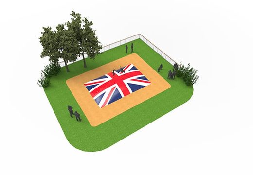 Kup nadmuchiwaną górę powietrzną dla dzieci z motywem flagi Wielkiej Brytanii. Zamów nadmuchiwane góry powietrzne już teraz online w JB Dmuchańce Polska