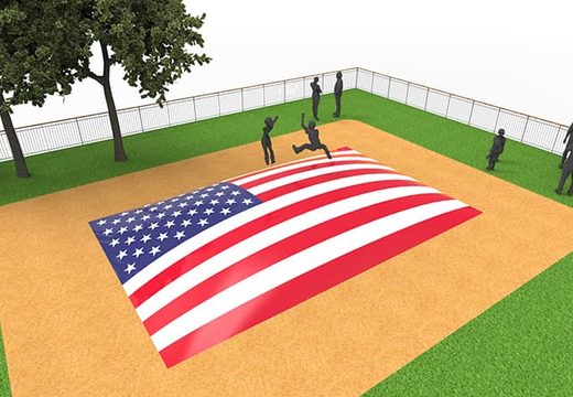 Kup nadmuchiwaną górę powietrza w motywie flagi USA dla dzieci. Zamów nadmuchiwane góry powietrzne już teraz online w JB Dmuchańce Polska