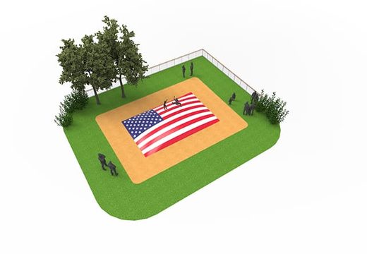Kup nadmuchiwaną górę powietrza w motywie flagi USA dla dzieci. Zamów teraz swoje nadmuchiwane góry powietrzne online w JB Dmuchańce Polska
