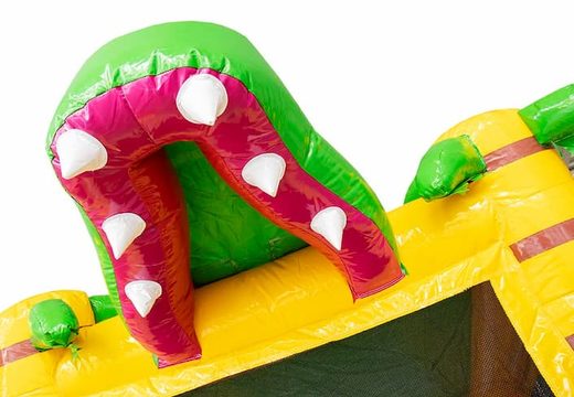 Opblaasbaar Multi Splash Bounce Krokodil luchtkussen met zwembad verkrijgbaar in thema krokodil croco voor kids bij JB Inflatables