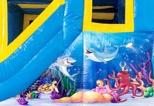Zamów mały dmuchany zamek do zabawy w pomieszczeniu w motywie oceanu dla dzieci. Kup nadmuchiwane dmuchane zamki online w JB Dmuchańce Polska