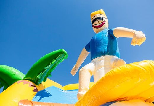 Zamów maxifun super dmuchany zamek plażowy ze zjeżdżalnią dla dzieci. Kup dmuchane zamki online w JB Dmuchańce Polska