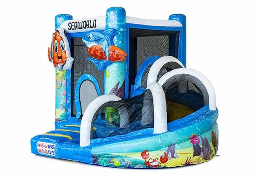 Zamów mini ze zjeżdżalnią dmuchany zamek Seaworld dla dzieci. Kup dmuchane zamki do skakania online w JB Dmuchańce Polska