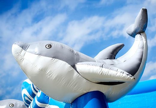 Zamów dmuchany zamek delfinów Multifun ze zjeżdżalnią dla dzieci. Kup dmuchane zamki do skakania online w JB Dmuchańce Polska
