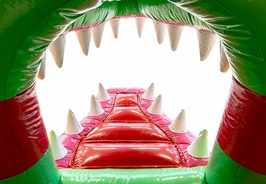 Zamów mały dmuchany zamek do zabawy w domu z motywem krokodyla dla dzieci. Kup nadmuchiwane dmuchane zamki online w JB Dmuchańce Polska