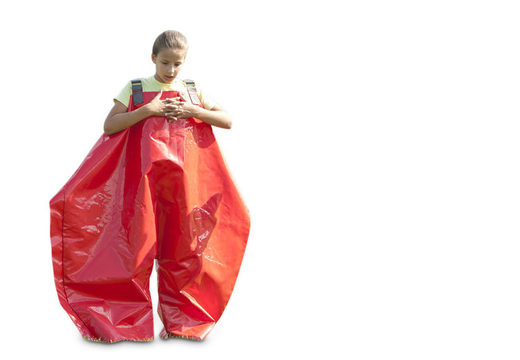 Kup czerwone spodnie z gąbki zarówno dla starszych jak i młodych. Zamów nadmuchiwane przedmioty online w JB Dmuchańce Polska
