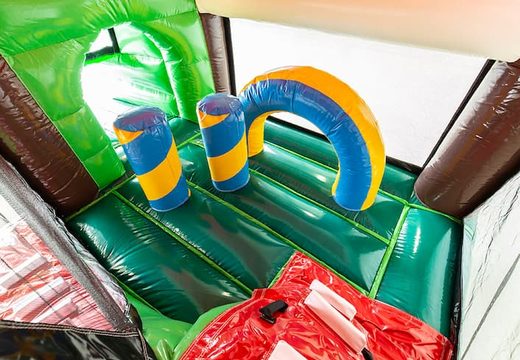 Zamów nadmuchiwany leżaczek do gry w pomieszczeniach ze zjeżdżalnią w motywie farmy dla dzieci. Kup nadmuchiwane leżaczki online w JB Dmuchańce Polska