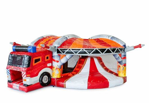 Kup dmuchany wielofunkcyjny dmuchany zamek do zabawy w stylu straży pożarnej ze zjeżdżalnią dla dzieci. Zamów dmuchane zamki do skakania online w JB Dmuchańce Polska