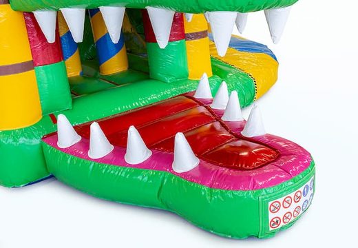 Zamów dmuchany zamek z motywem krokodyla ze zjeżdżalnią dla dzieci. Kup dmuchane zamki do skakania online w JB Dmuchańce Polska