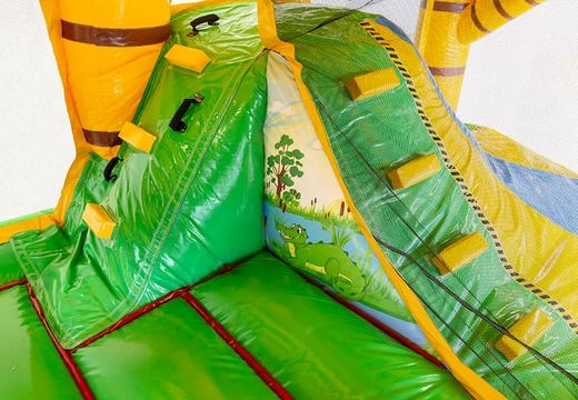 Zamów średni dmuchany leżaczek multiplay z motywem krokodyla ze zjeżdżalnią dla dzieci. Kup nadmuchiwane leżaczki online wJB Dmuchańce Polska