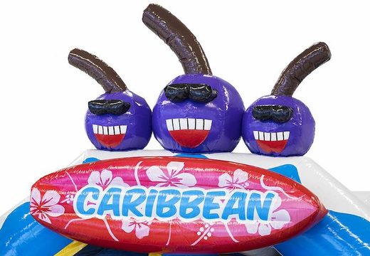 zamów zjeżdżalnię Combo nadmuchiwany leżaczek z motywem karaibów ze zjeżdżalnią dla dzieci