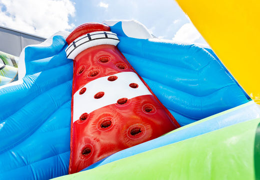 Zamów duży nadmuchiwany park zabaw z dmuchanym zamkiem w motywie podmorskiego świata o długości 15 metrów