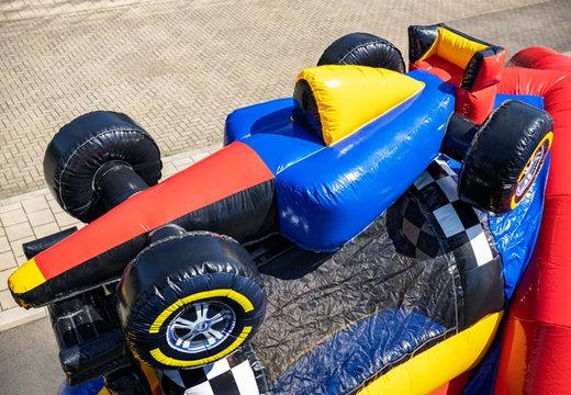 Wielofunkcyjna super poduszka powietrzna w motywie Formuły 1 z samochodem wyścigowym na górze dla dzieci