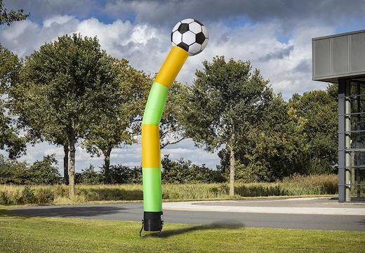 Zamów 6m airdancer z piłką 3d w kolorze żółto-zielonym online w JB Dmuchańce Polska. Wszystkie standardowe skydancers są dostarczane bardzo szybko