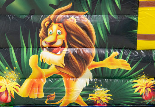 Zamów nadmuchiwany dmuchany zamek w motywie Lion z nadrukami pasującymi do motywu dla dzieci. Kup dmuchane zamki online w JB Dmuchańce Polska