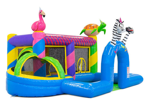 Kup kolorowy dmuchany park w motywie Party dla dzieci. Zamów pontony online w JB Dmuchańce Polska