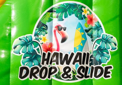 Kup Drop and Slide w motywie Hawaje dla dzieci. Zamów nadmuchiwane zjeżdżalnie już teraz online w JB Dmuchańce Polska
