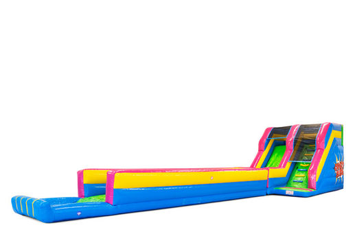Kup 15-metrową nadmuchiwaną standardową zjeżdżalnię dla dzieci Crazyslide. Zamów zjeżdżalnie wodne już teraz online w JB Dmuchańce Polska