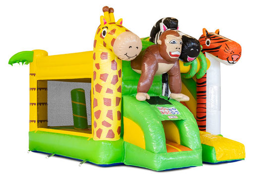 Nadmuchiwany dmuchany zamek Mini Multiplay w motywie Jungle na sprzedaż w JB Inflatables. Zamów nadmuchiwane bramkarze w JB Dmuchańce Polska