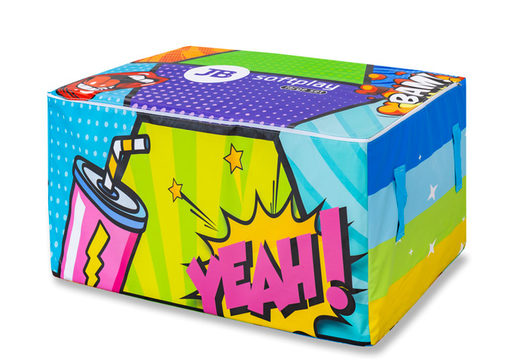 Pudełko do przechowywania zestawu Softplay w temacie komiksowym na sprzedaż w JB